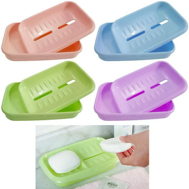 Plastic Bathroom Soap Dish Box Container Travel Outdoor Soaps Storage Case